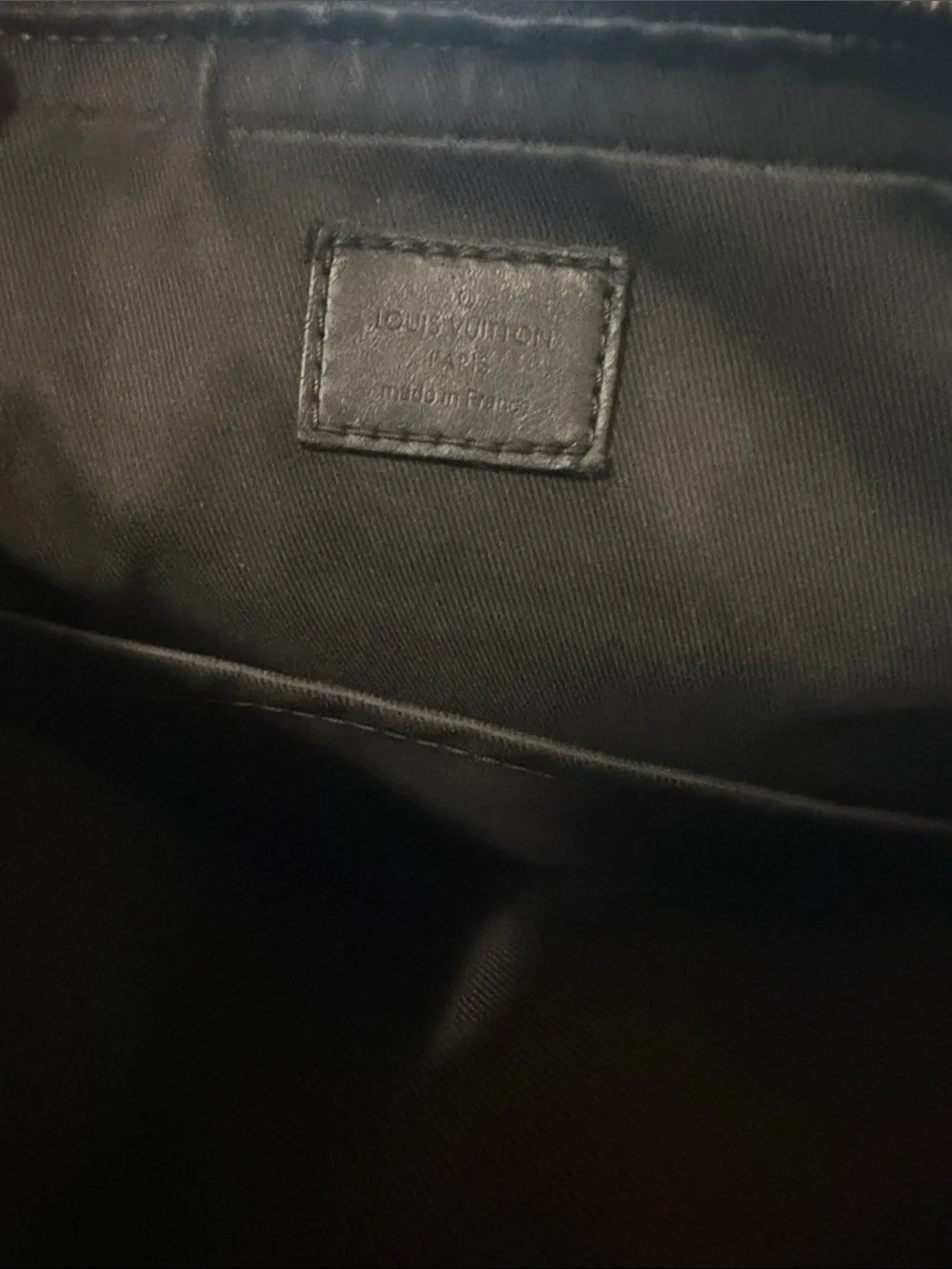 Louis Vuitton Monogram Canvas Messenger Bag in Dark Brown and Black